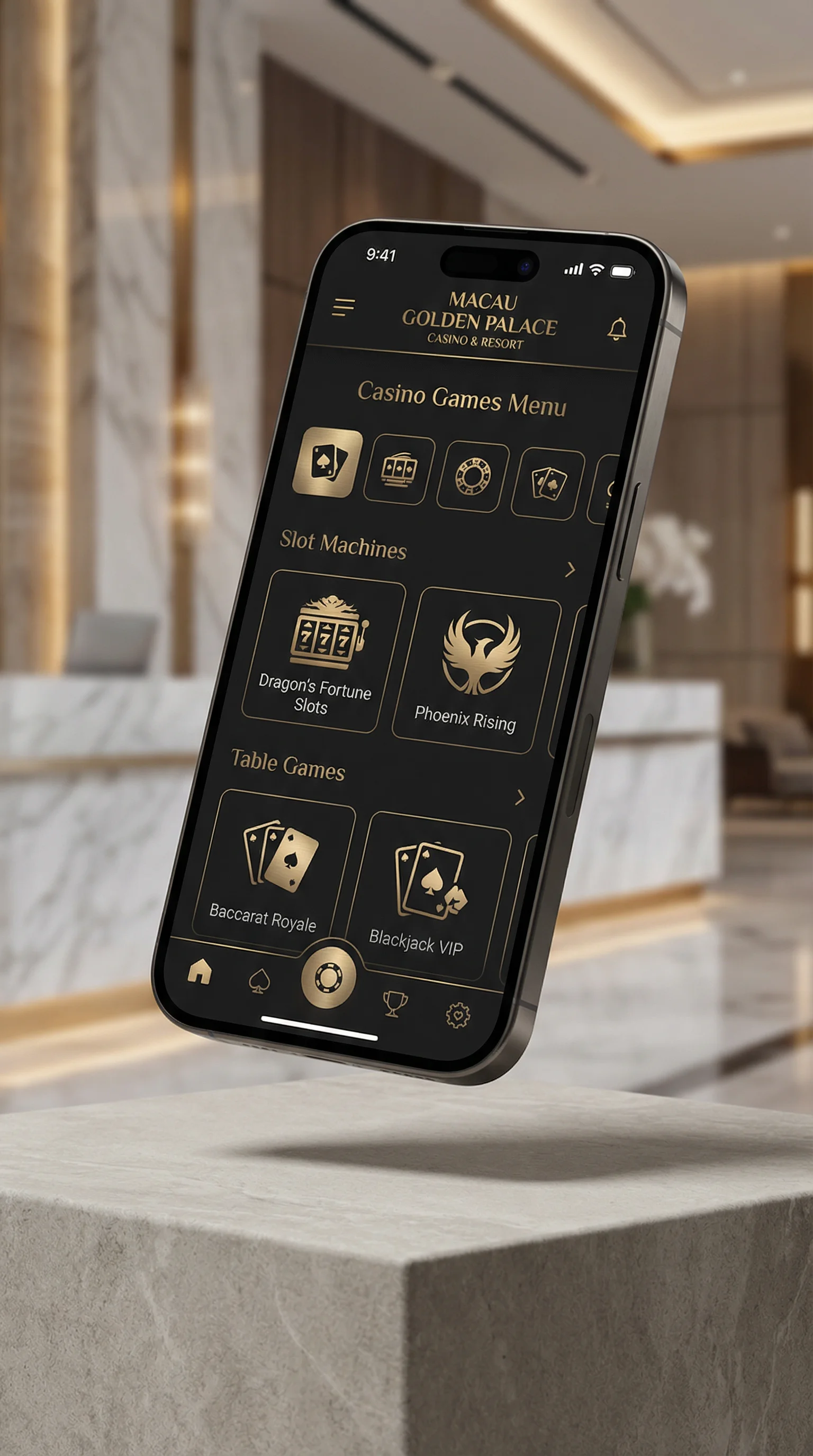 老挝赌场手机APP界面展示